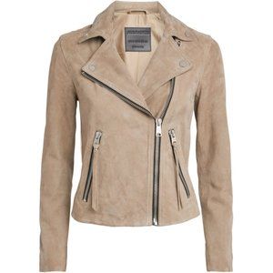All Saints Suede Dalby Biker Jacket